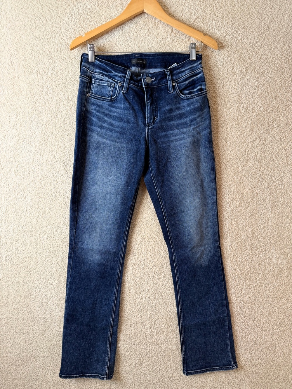 Silver Jeans Co. Elyse Slim Bootcut Jeans Dark Wash W28 L33